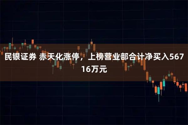 民银证券 赤天化涨停，上榜营业部合计净买入56716万元